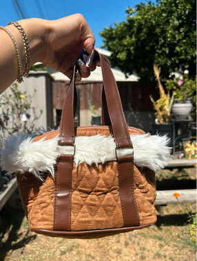 Mini fur purse
